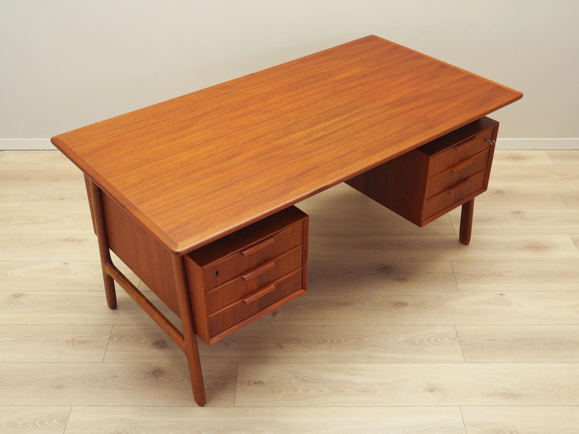 Desk model 75, teak, Omann Jun, Denmark, 1970s - 16794