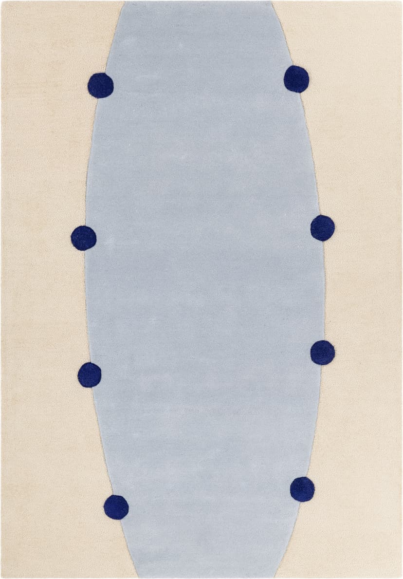 Dywan Rome Blue 160x230 cm, proj. M. Konopacka, wełna, Carpets & More