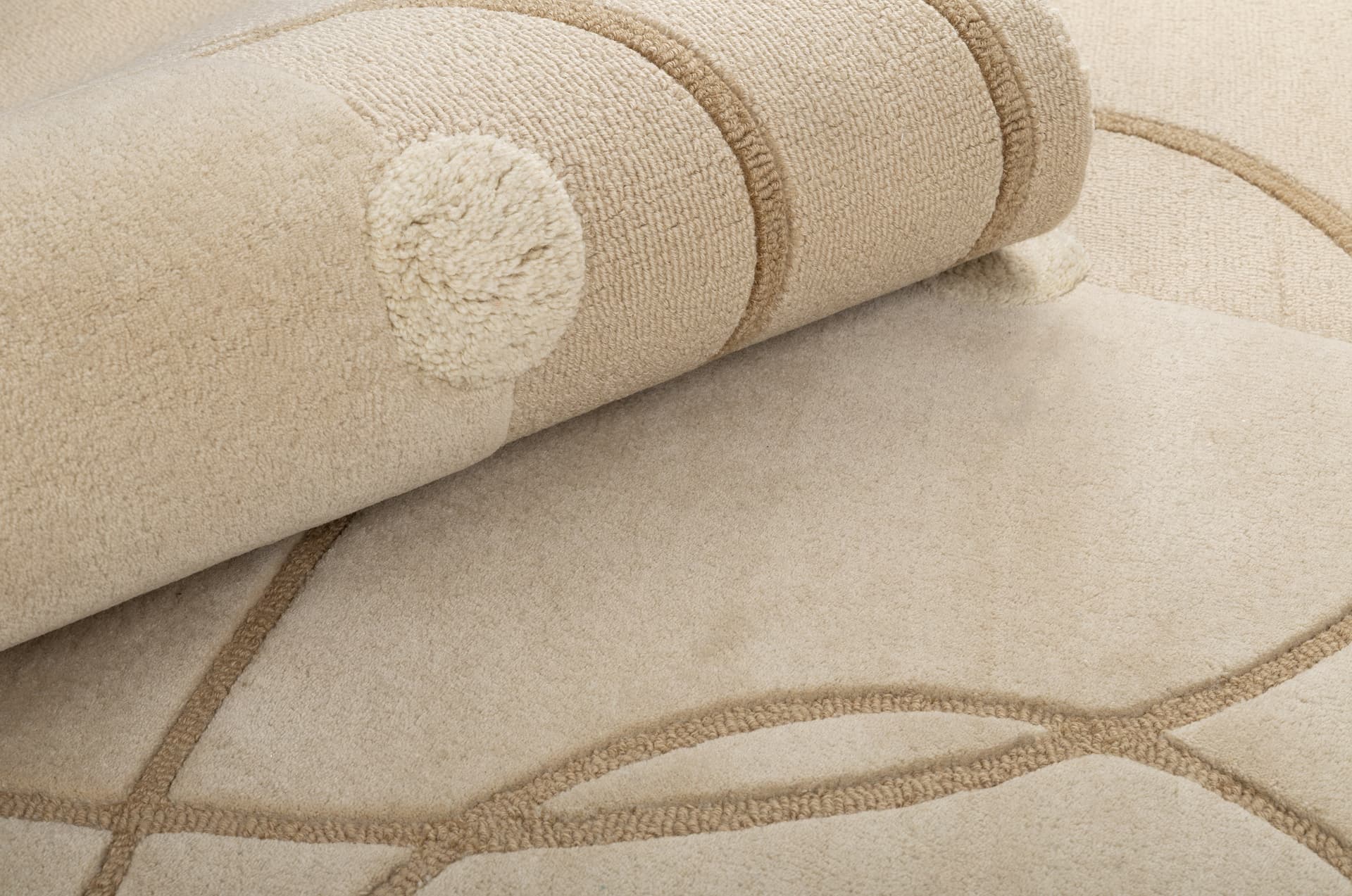 Dywan Marseille Ecru 240x340 cm, proj. M. Konopacka, wełna, Carpets & More - 229695