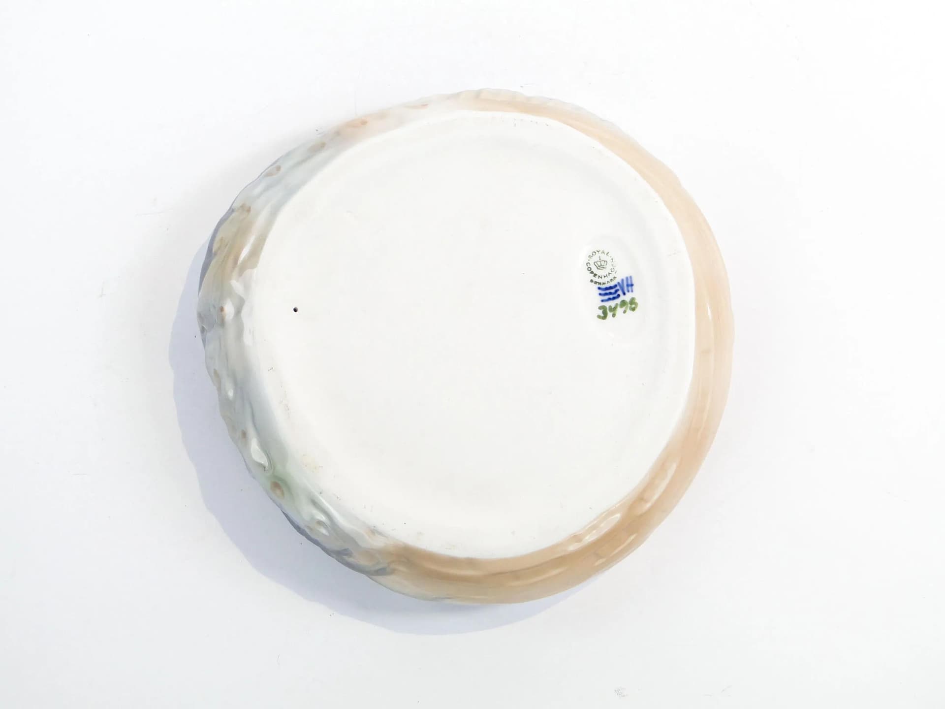 Card holder, model 3277, white porcelain, Royal Copenhagen, Denmark, 1950s. - 16869