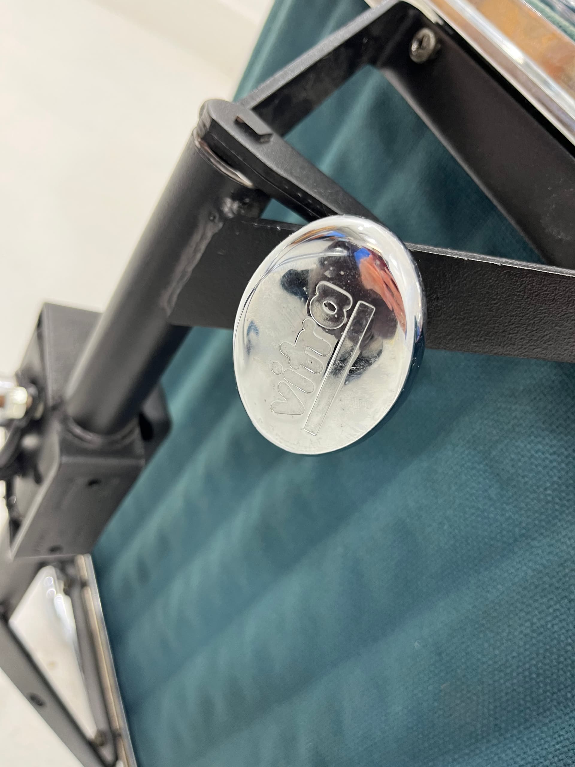 Office chair EA 117, green hopsak, chrome, by C. Eames, Vitra, Germany, 1990s. - 229809