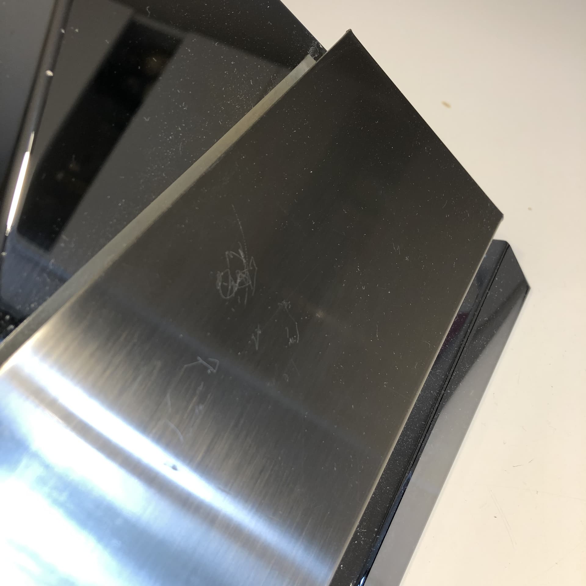 Pair of wall sconces, silver, chromed brass stainless steel, Bankamp Leuchten, Germany, 1980s. - 17751