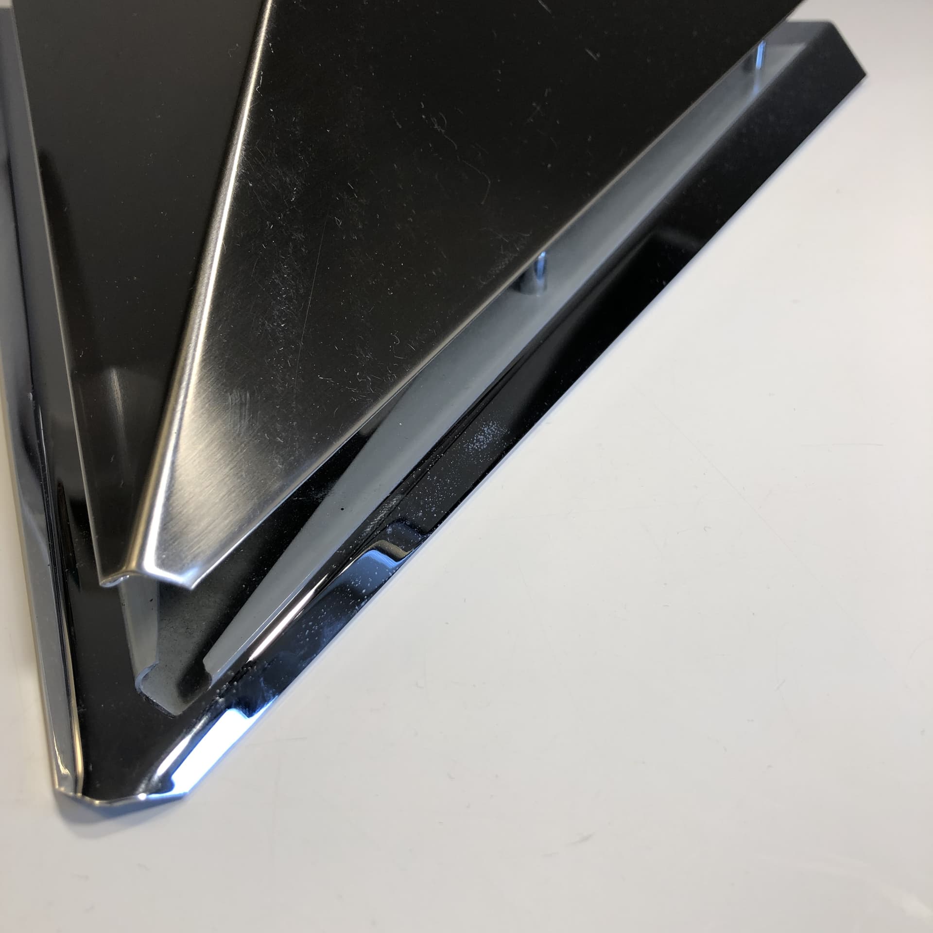 Pair of wall sconces, silver, chromed brass stainless steel, Bankamp Leuchten, Germany, 1980s. - 17750