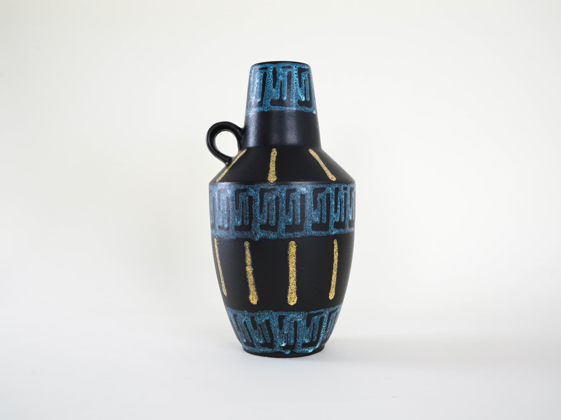 Vase, black ceramics, Germany, 1980s. - 230169