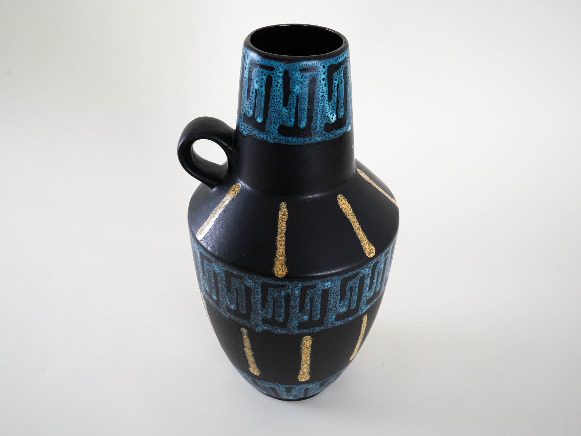 Vase, black ceramics, Germany, 1980s. - 230170