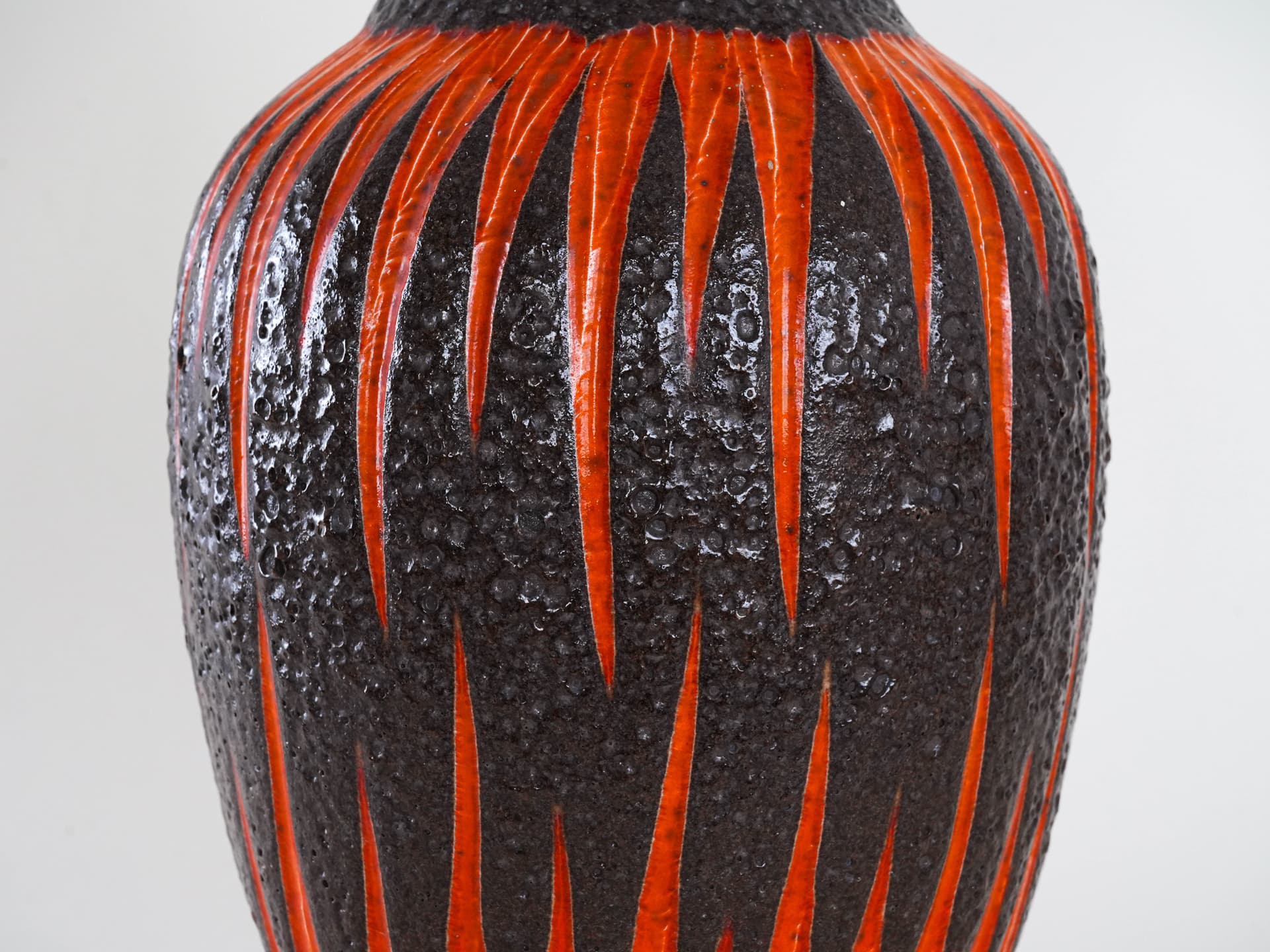 Vase Fat Lava, multicolor ceramics, Germany, 1960s. - 230181