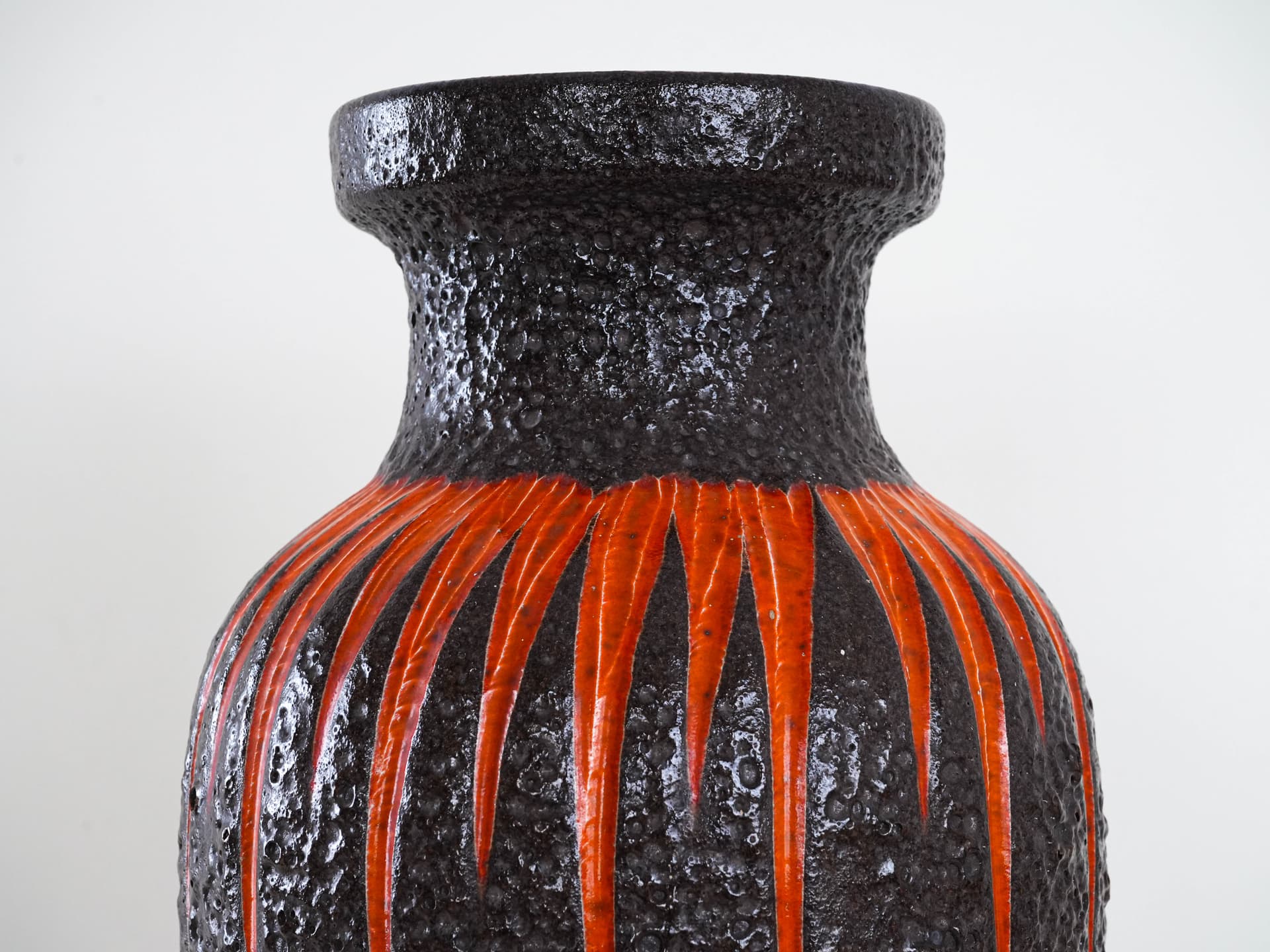 Vase Fat Lava, multicolor ceramics, Germany, 1960s. - 230178