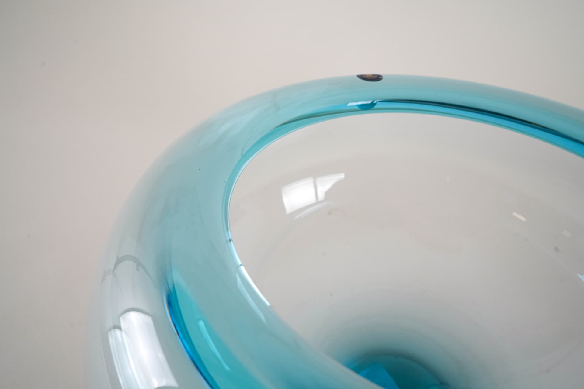 Bowl Provence, blue glass, by P. Lütken, Royal Copenhagen, Denmark, 1950s. - 230188