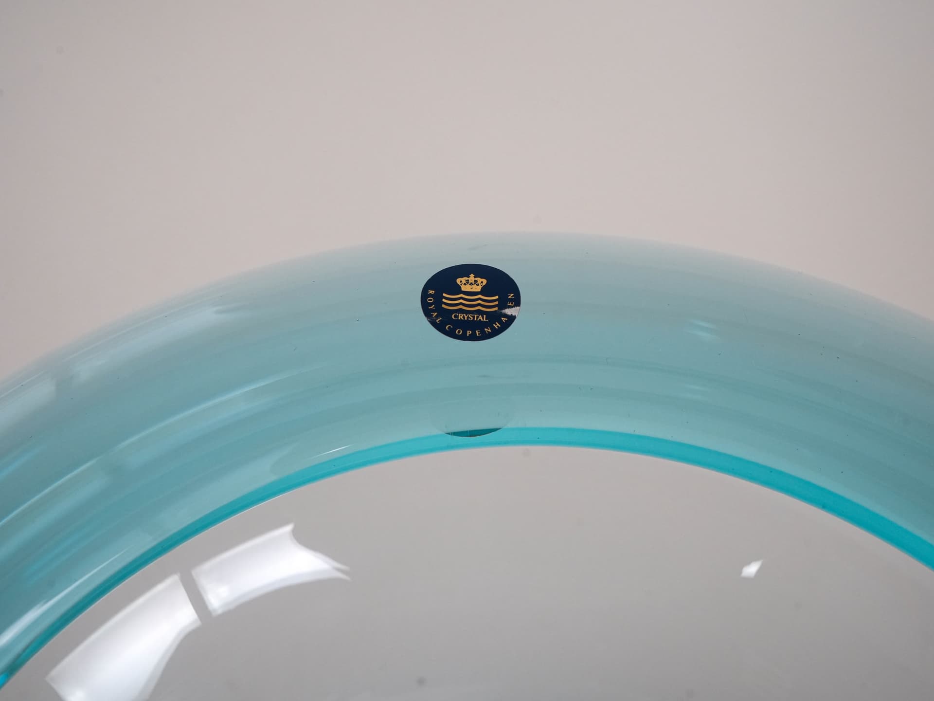 Bowl Provence, blue glass, by P. Lütken, Royal Copenhagen, Denmark, 1950s. - 230190