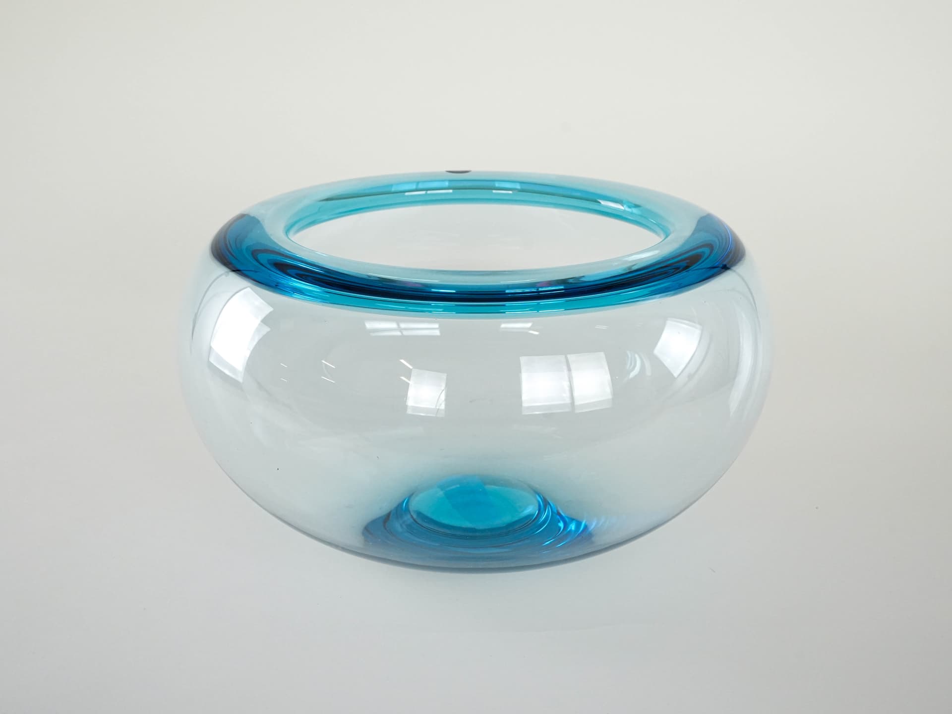Bowl Provence, blue glass, by P. Lütken, Royal Copenhagen, Denmark, 1950s. - 230185