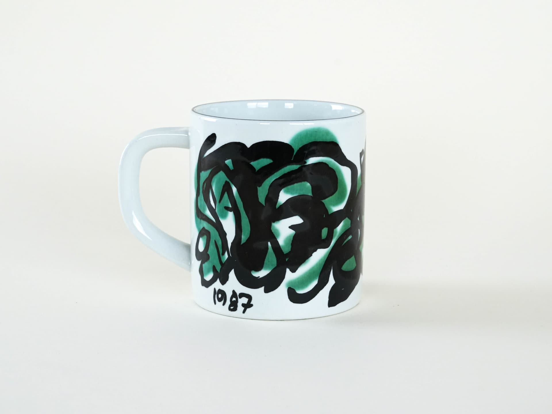 Kubek, porcelana biała, proj. M. Andersen, Royal Copenhagen, Dania, lata 80. - 230195