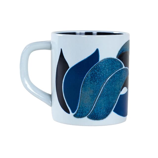 Kubek, porcelana niebieska, proj. M. Andersen, Royal Copenhagen, Dania, lata 80. - WYMIARY