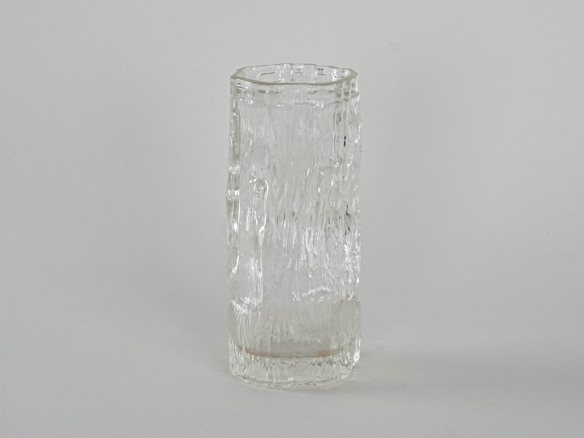 Vase Avena, transparent glass, by T. Wirkkala, Iittala, Finland, 1960s. - 230290
