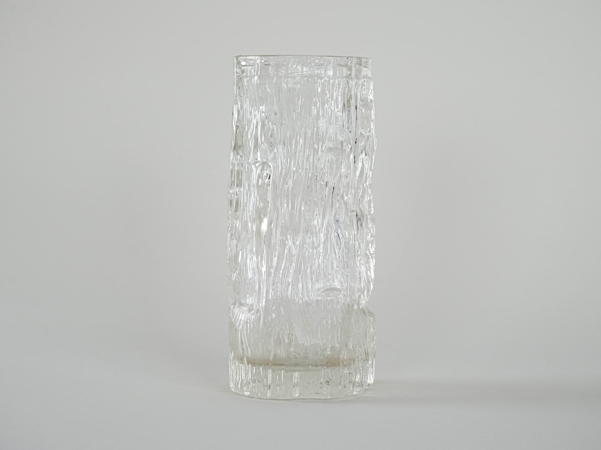 Vase Avena, transparent glass, by T. Wirkkala, Iittala, Finland, 1960s. - 230292
