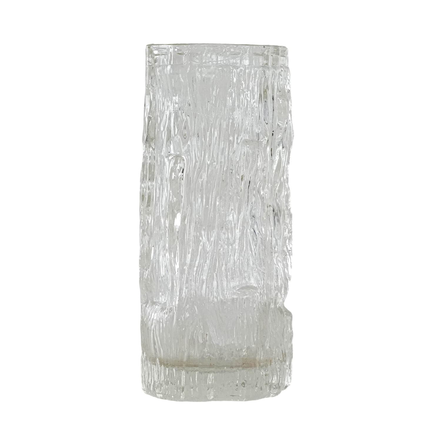 Vase Avena, transparent glass, by T. Wirkkala, Iittala, Finland, 1960s.