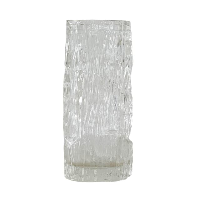 Vase Avena, transparent glass, by T. Wirkkala, Iittala, Finland, 1960s. - DIMENSION