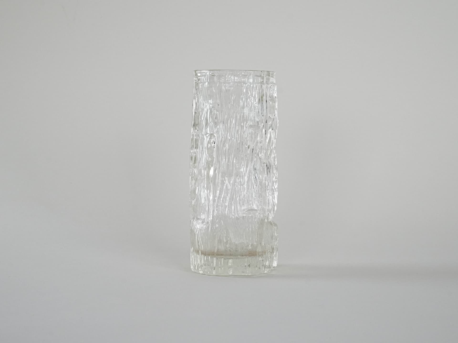 Vase Avena, transparent glass, by T. Wirkkala, Iittala, Finland, 1960s. - 230291