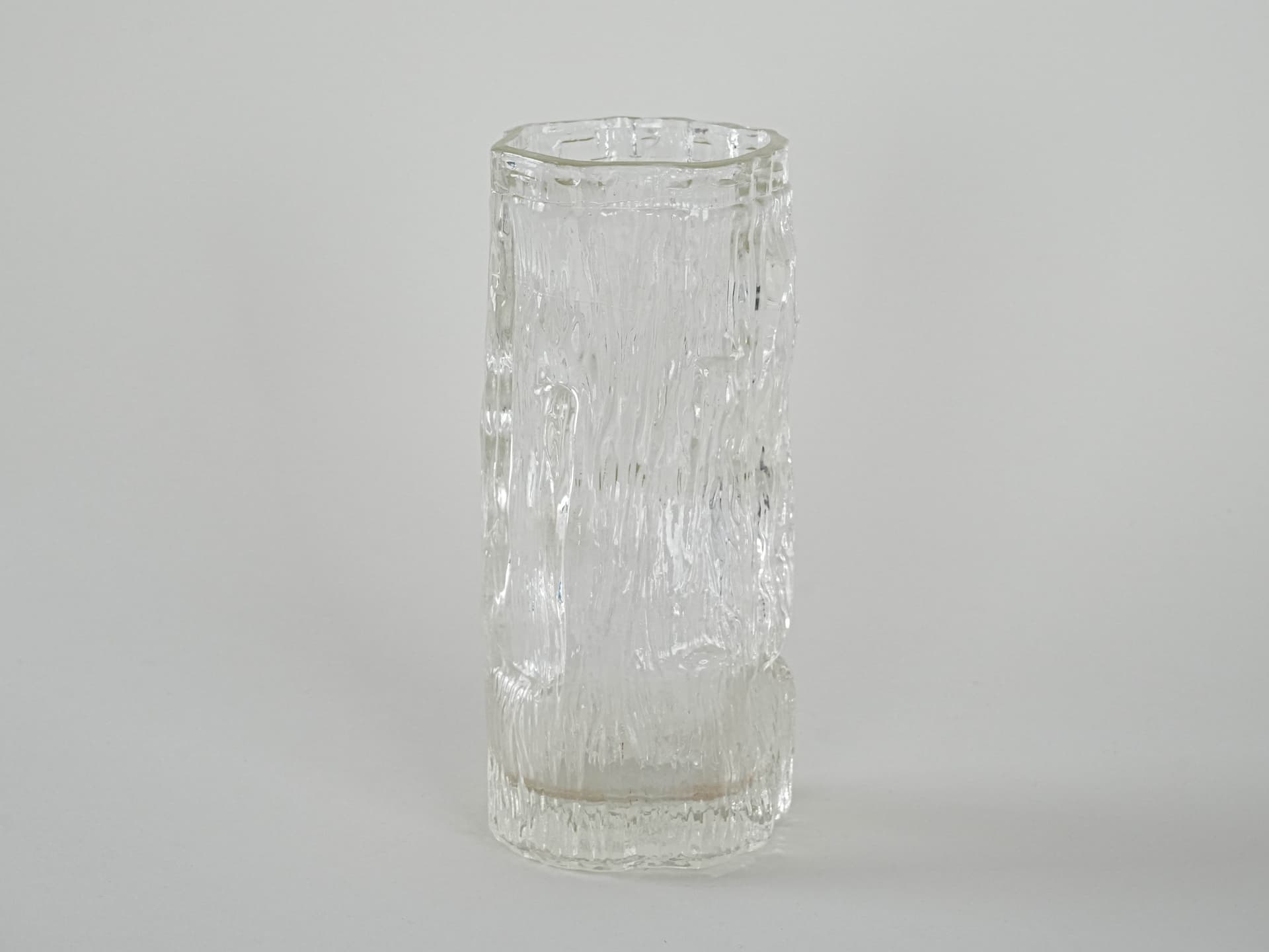 Vase Avena, transparent glass, by T. Wirkkala, Iittala, Finland, 1960s. - 230294