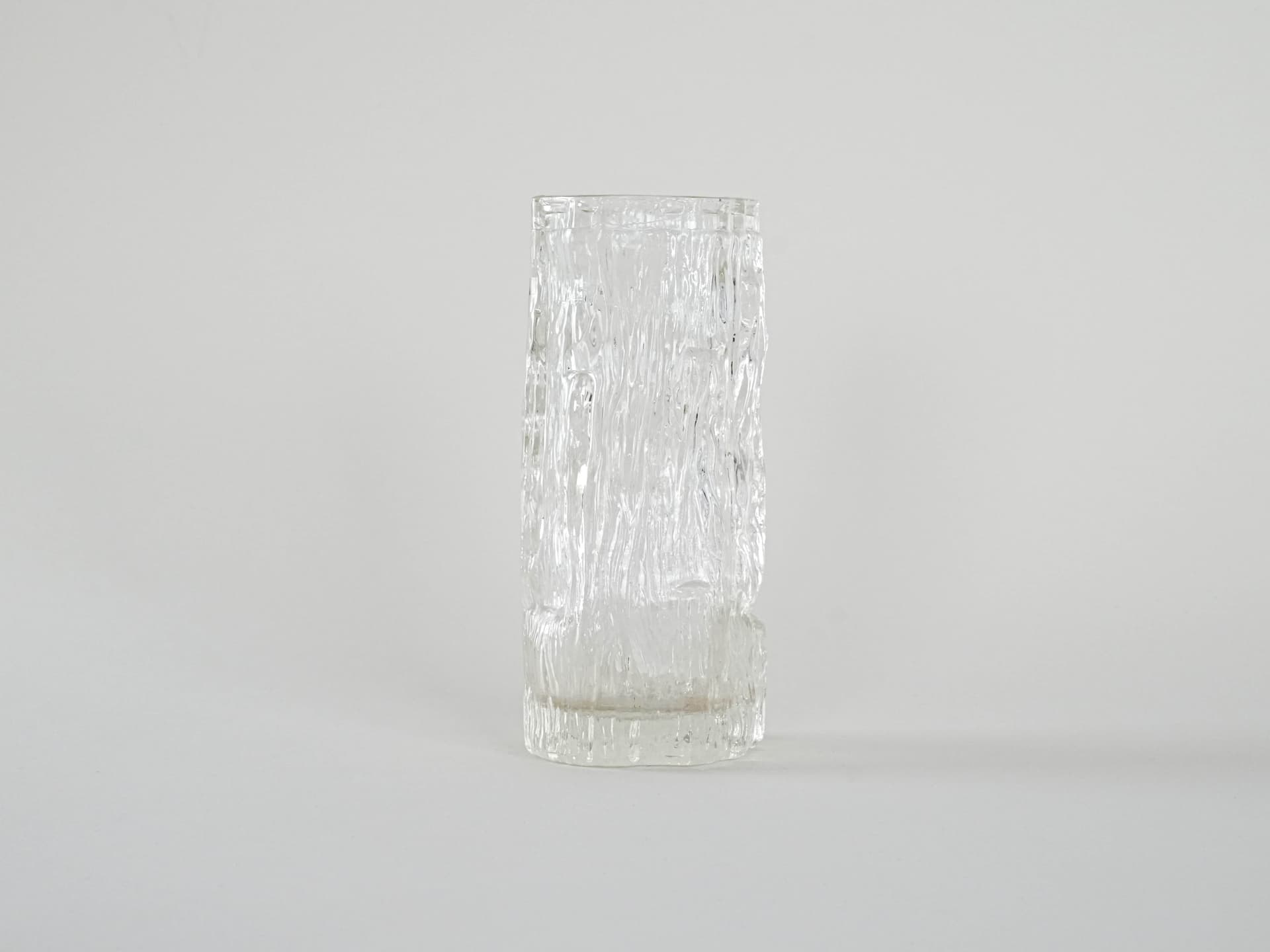 Vase Avena, transparent glass, by T. Wirkkala, Iittala, Finland, 1960s. - 230293
