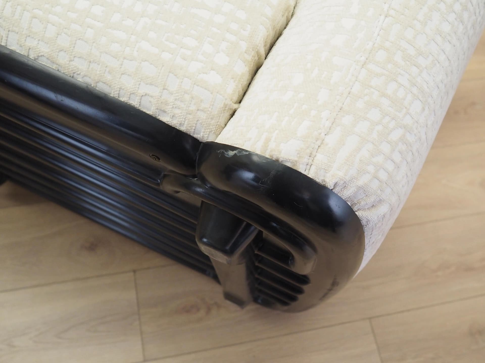 Sofa Piumotto, tkanina biała, proj. A. Arrigoni, Busnelli, Włochy, lata 70. - 17582