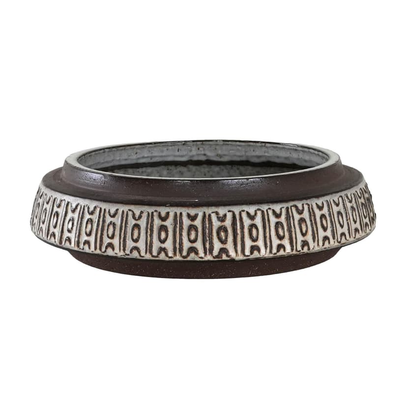 Misa, brązowy, kamionka, proj. M. Andersen, Bornholm, Dania, lata 60.