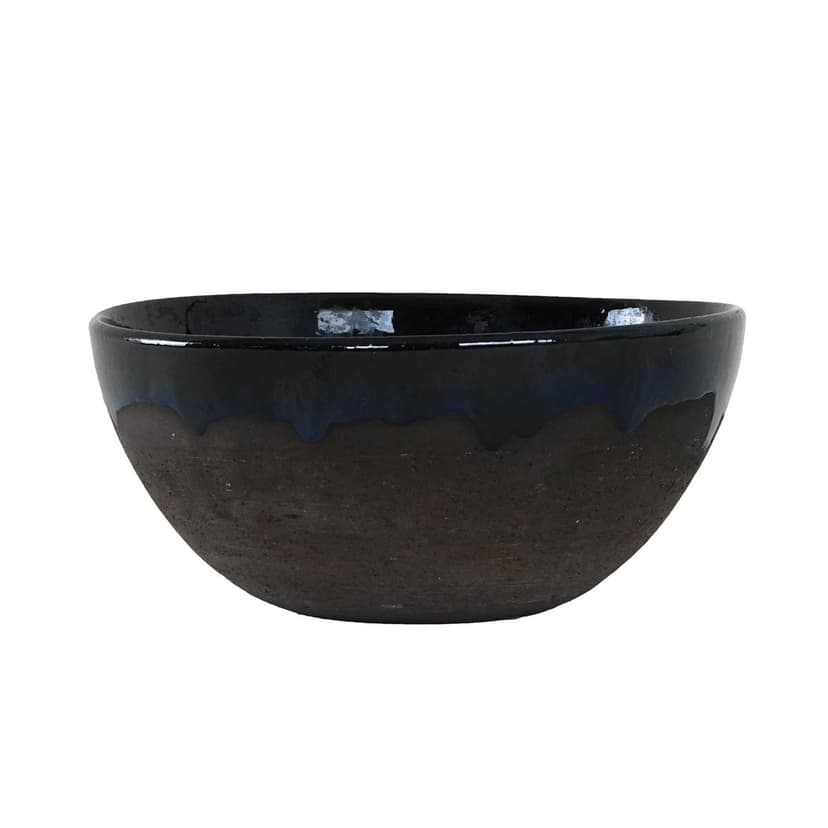 Bowl, cobalt blue, stoneware, Denmark, 1960s.