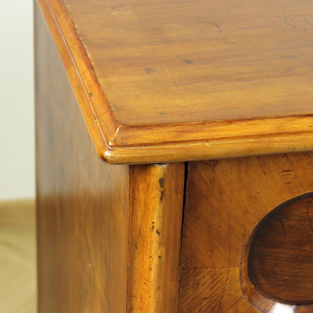 Sekretarzyk Art Deco, brązowy, dąb, Czechosłowacja, lata 20. - 230421