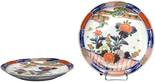 Set of Imari plates, multicolor porcelain, Japan, 19th c. - DIMENSION