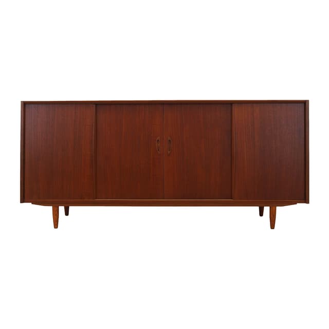 Sideboard, brown, teak, Denmark, 1970s. - DIMENSION
