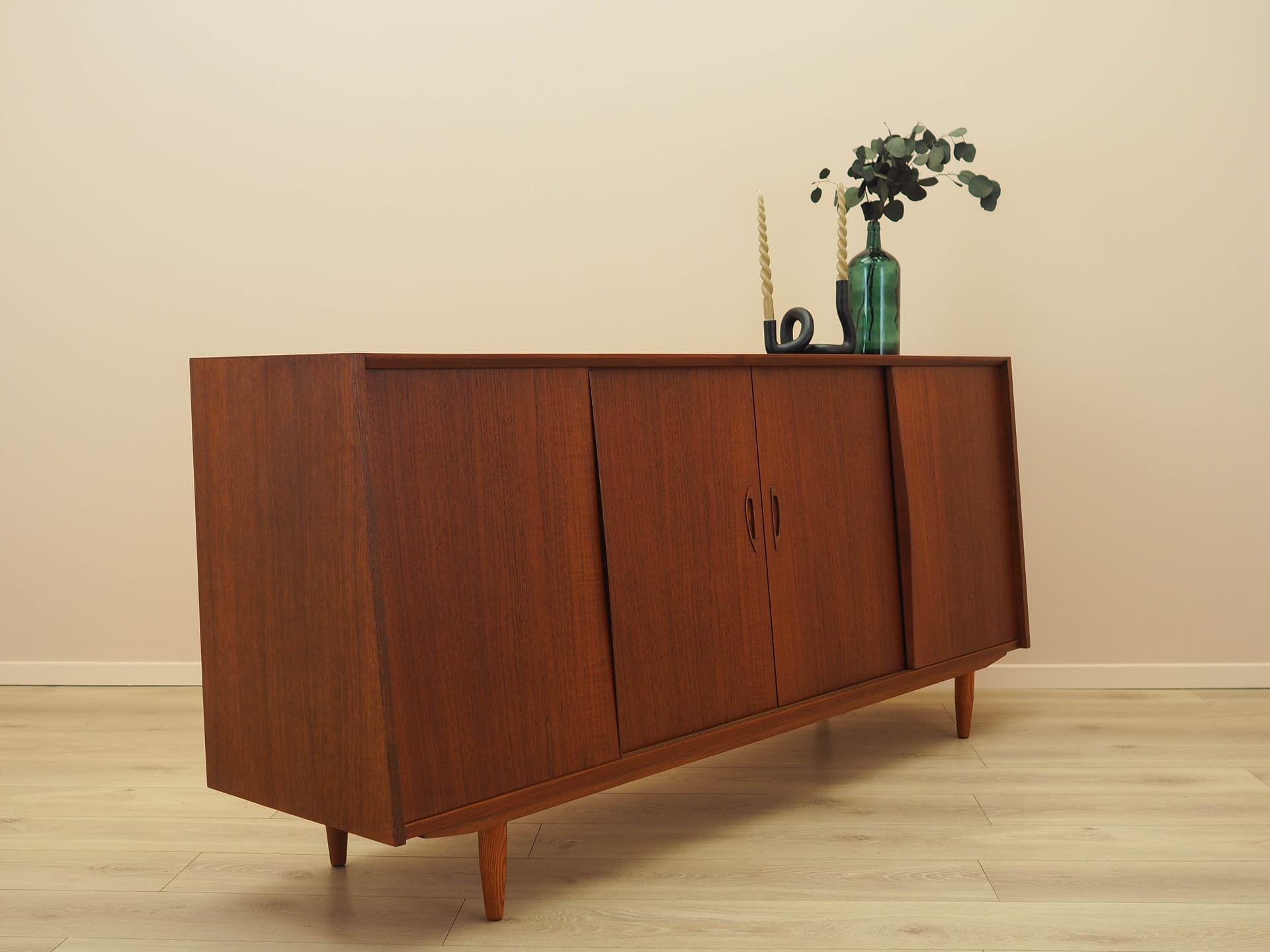 Sideboard, brown, teak, Denmark, 1970s. - 230604