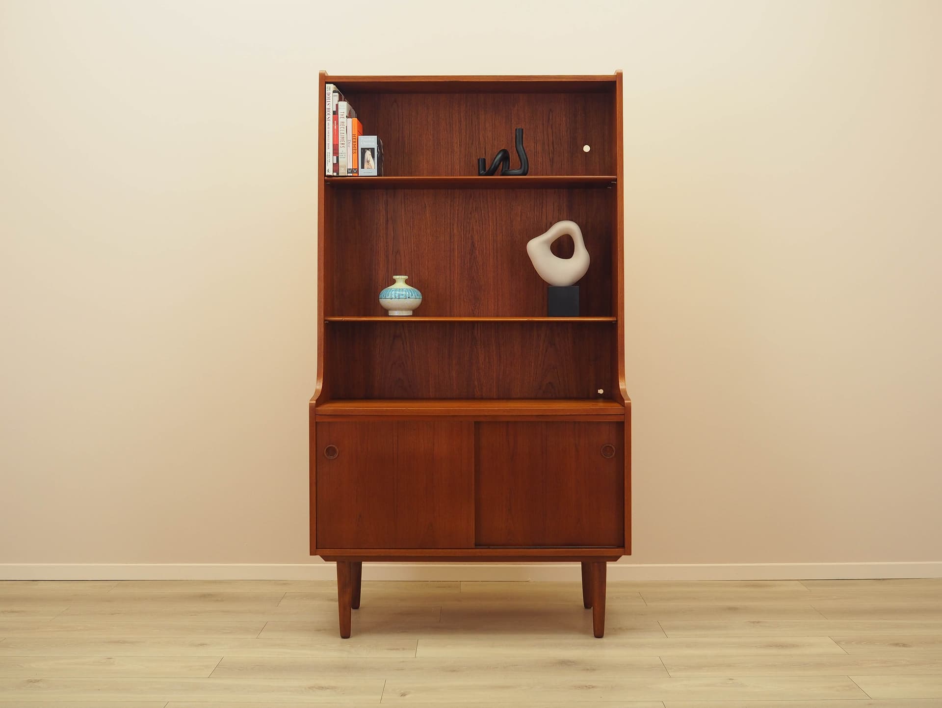 Bookcase, brown teak, by J. Sorth, Denmark, 1970s. - 230615
