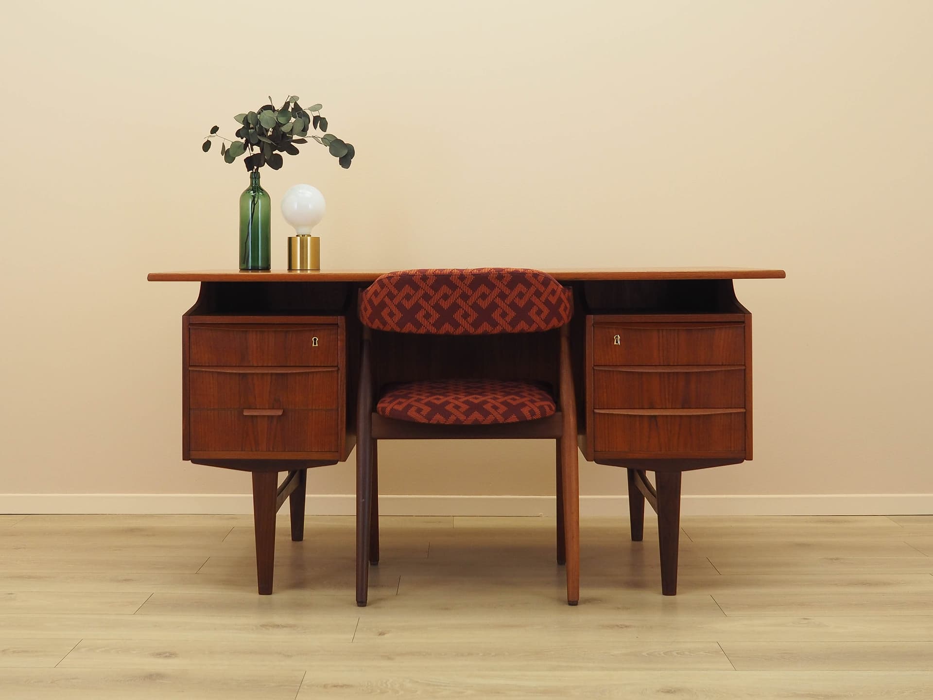 Krzesło, multikolor, teak, tkanina, Dania, lata 60. - 230667