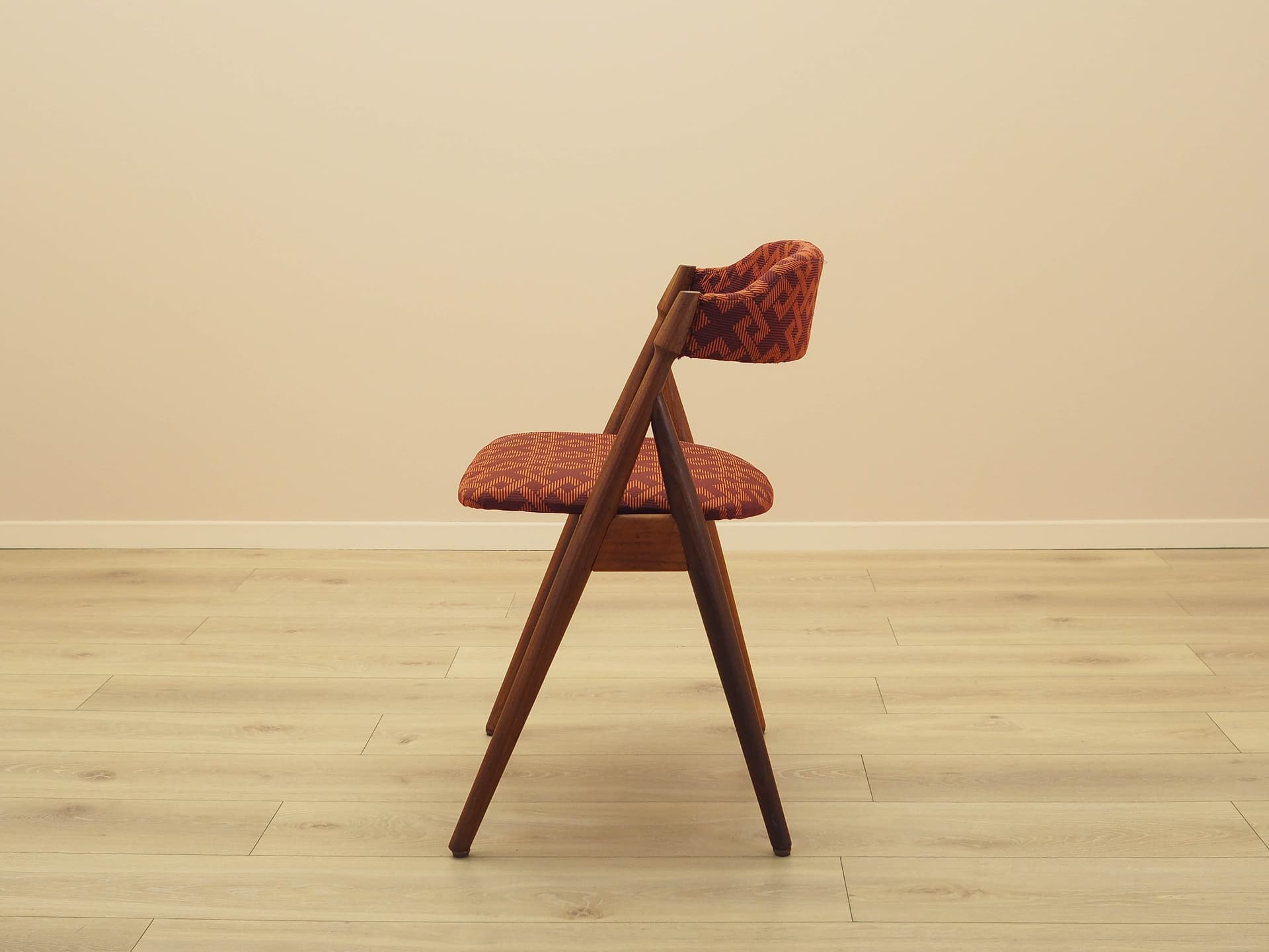 Krzesło, multikolor, teak, tkanina, Dania, lata 60. - 230657