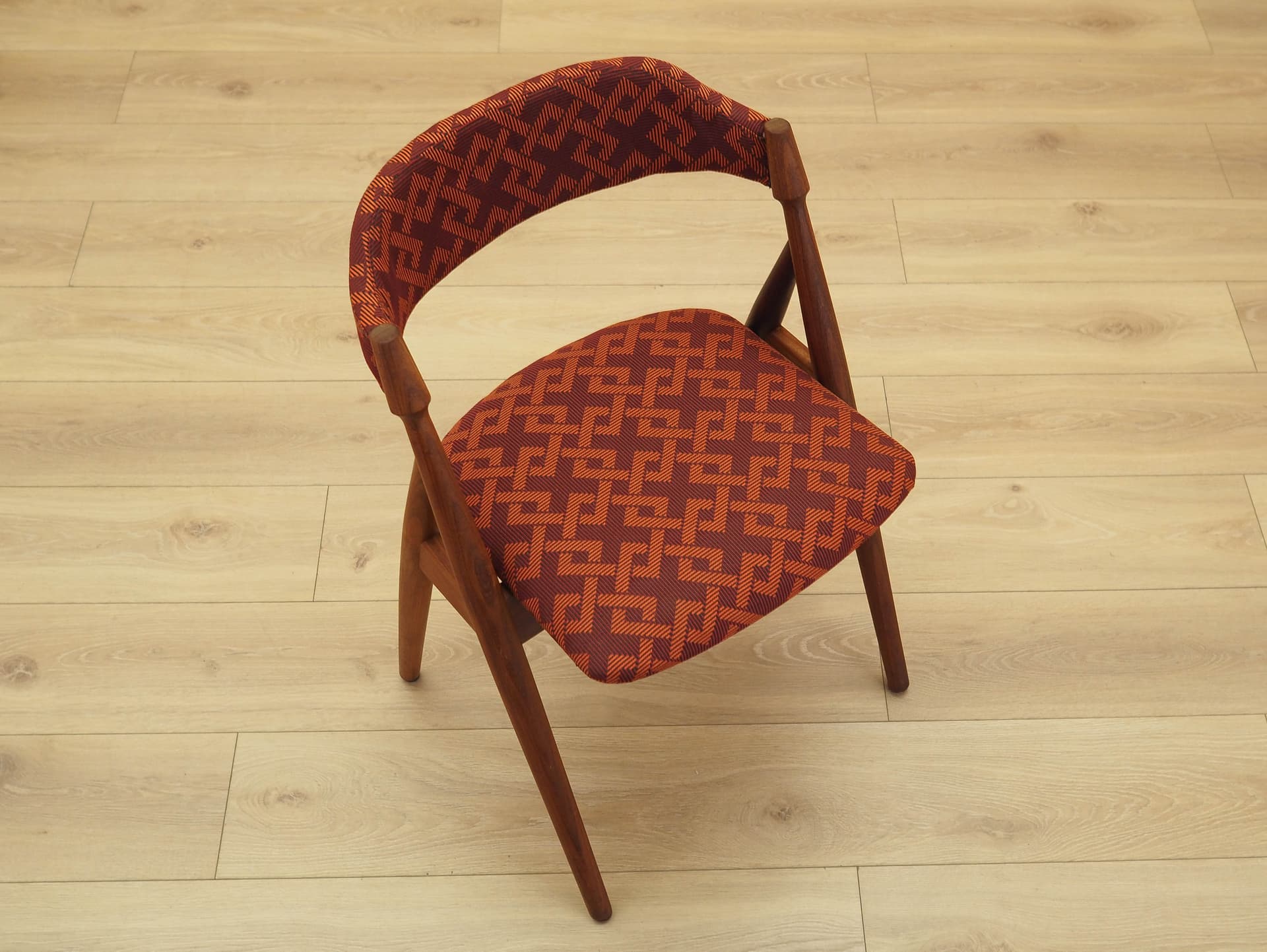 Krzesło, multikolor, teak, tkanina, Dania, lata 60. - 230659