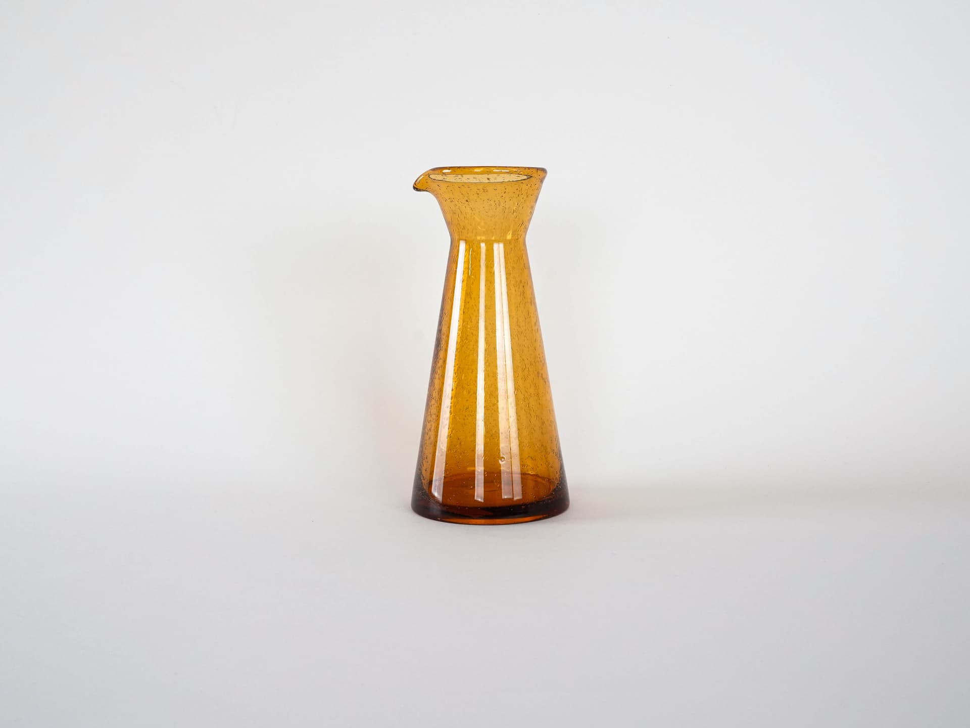 Carafe, amber glass, Denmark, 1970s. - 230711