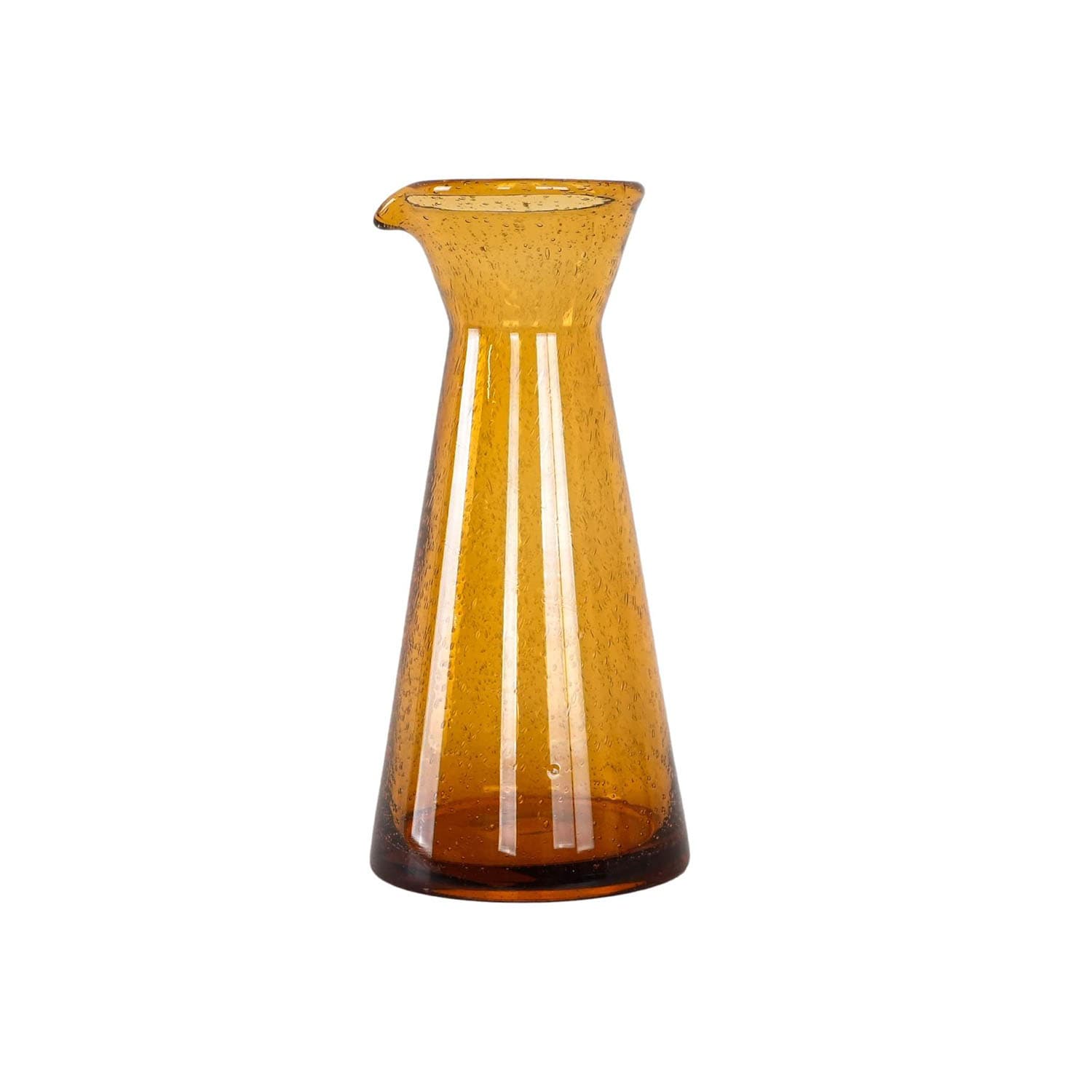 Carafe, amber glass, Denmark, 1970s.