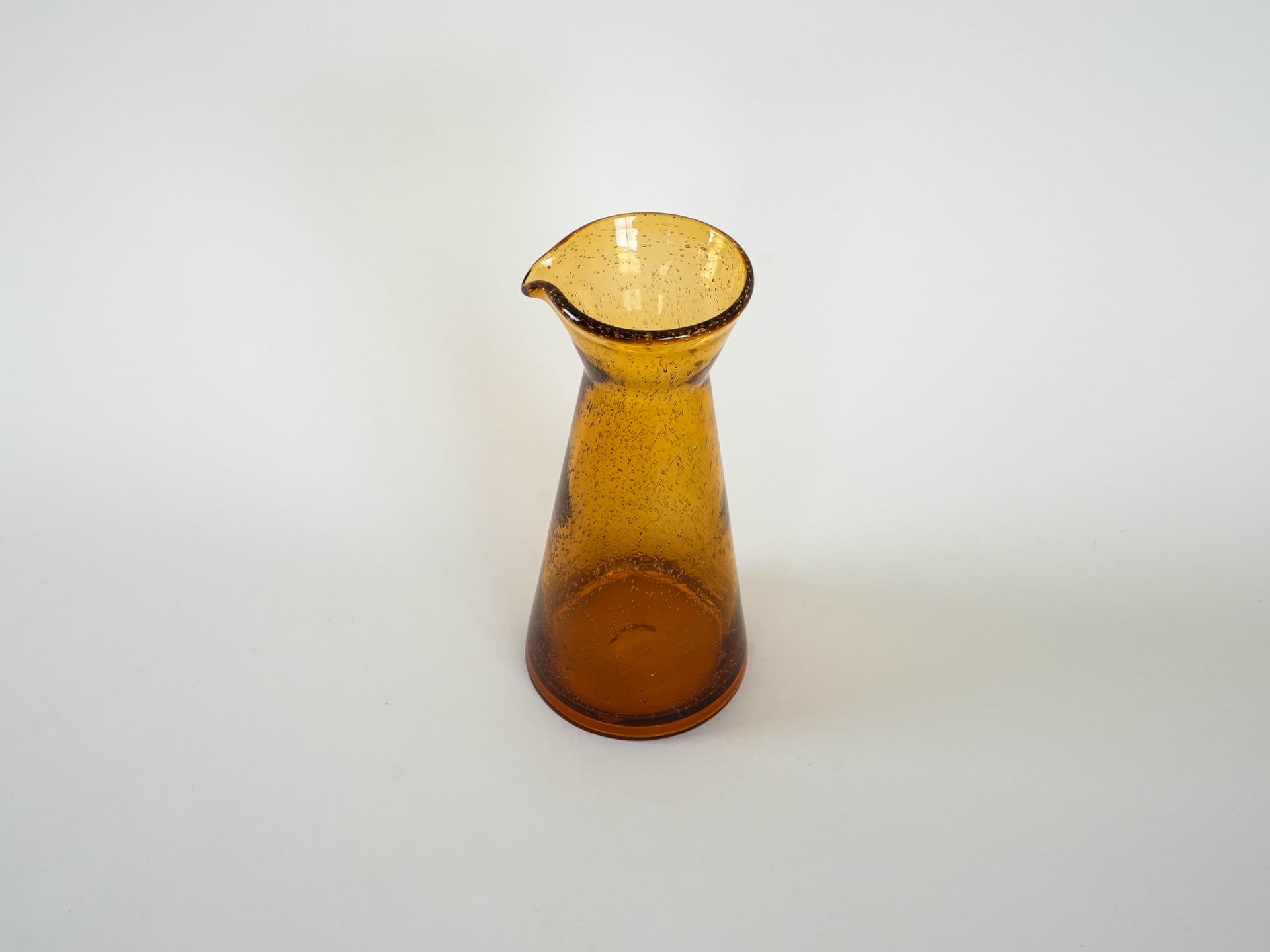 Carafe, amber glass, Denmark, 1970s. - 230713