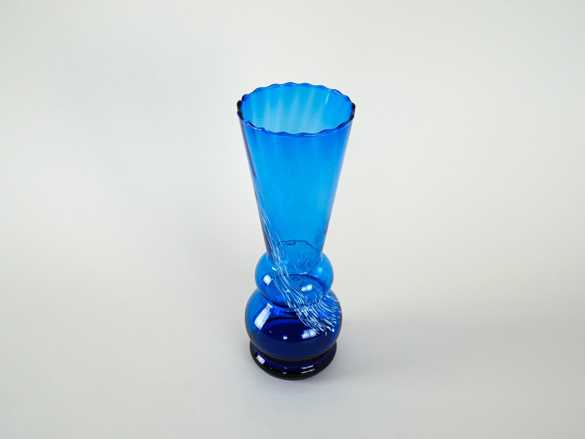 Vase, cobalt blue glass, Denmark, 1960s. - 230719