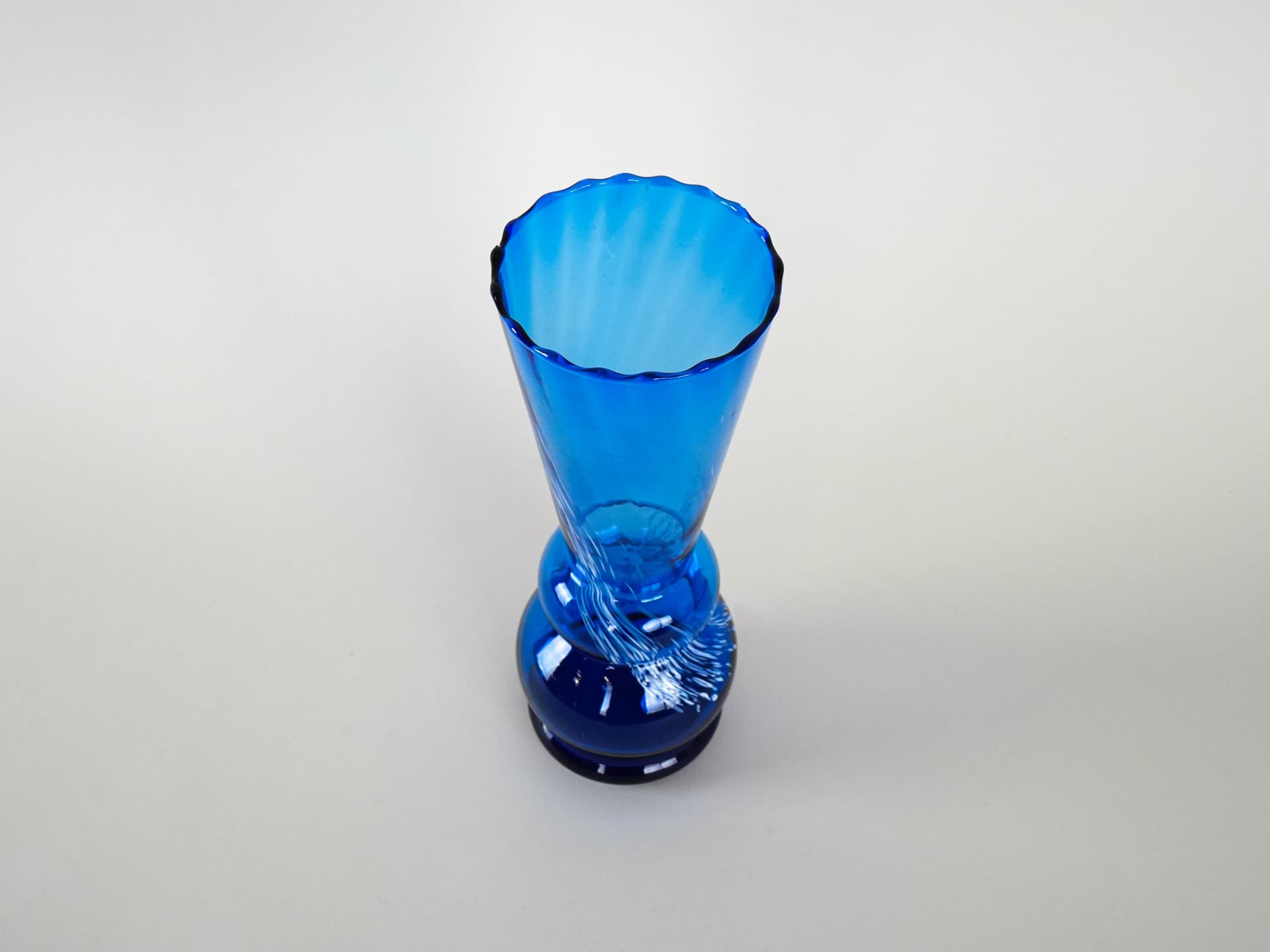 Vase, cobalt blue glass, Denmark, 1960s. - 230718
