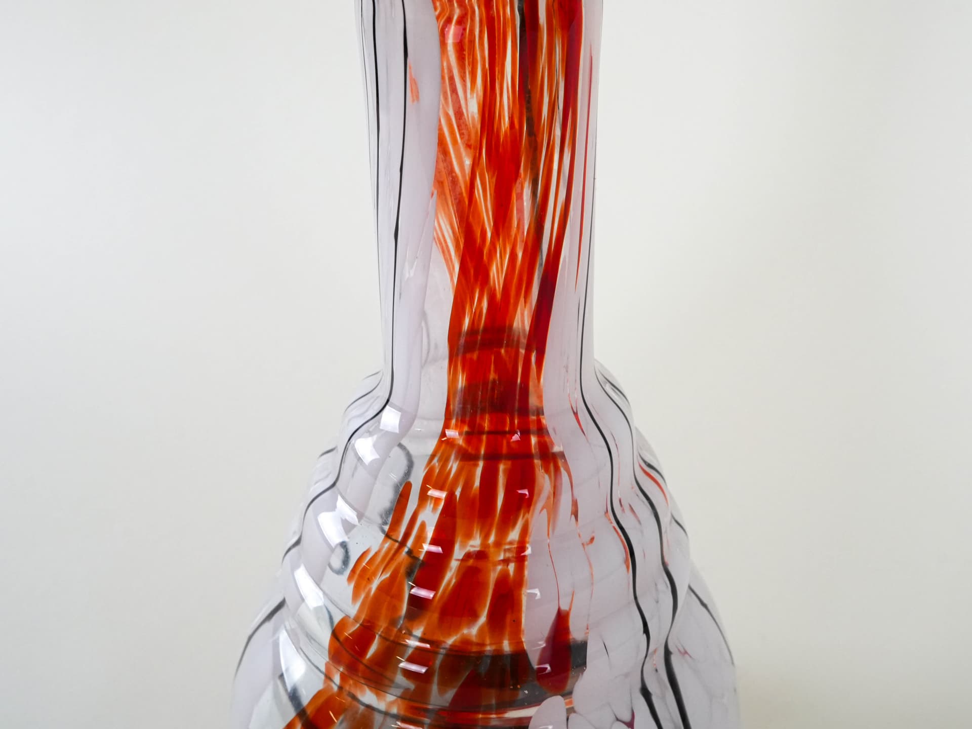 Vase, multicolor glass, Italy, 1970s. - 230760