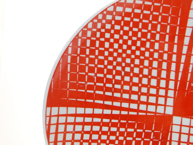 Patera dekoracyjna, porcelana czerwona, Ćmielów, Polska, lata 60. - 230790