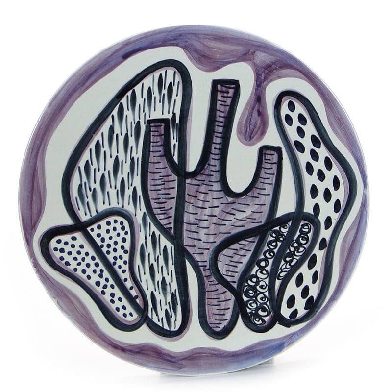 Patera dekoracyjna, fajans szkliwiony biały, Instytut Wzornictwa Przemysłowego, Polska, lata 50. - 230796