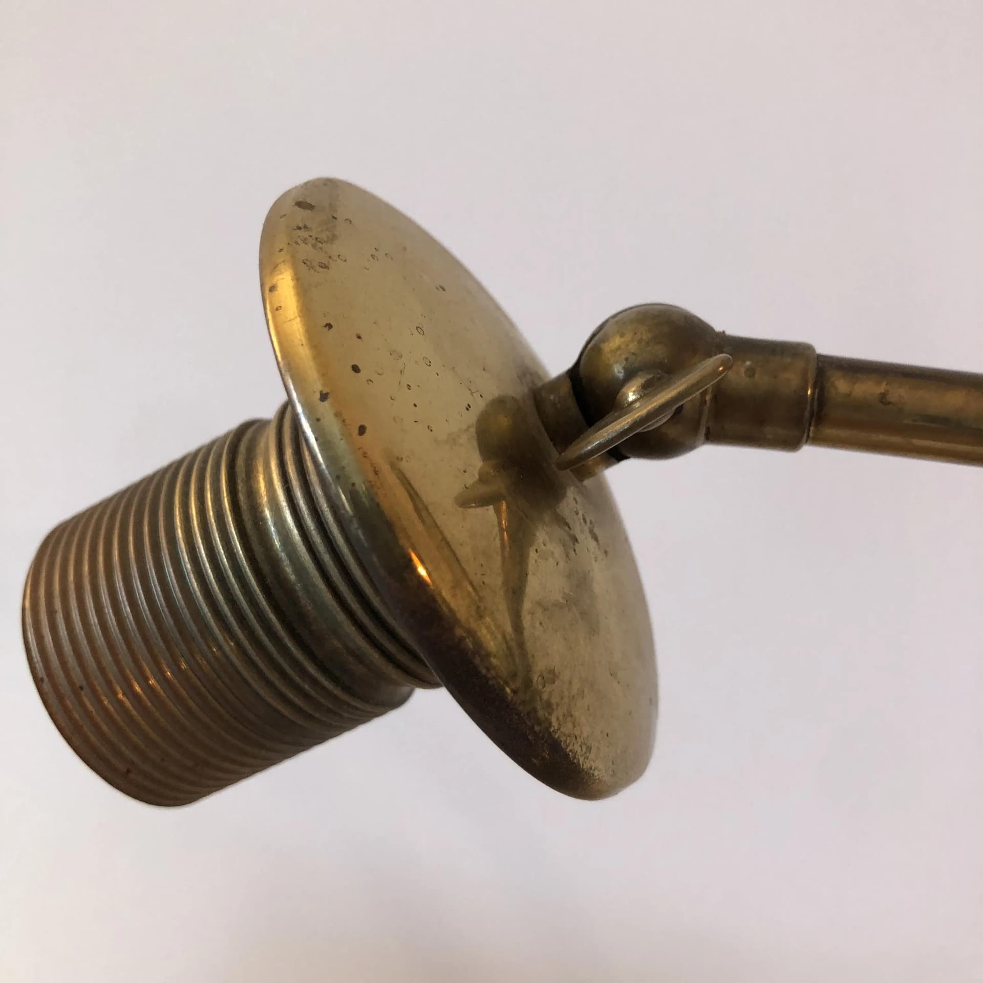 Lampa nocna, złoty, mosiądz, Francja, lata 60. - 17721