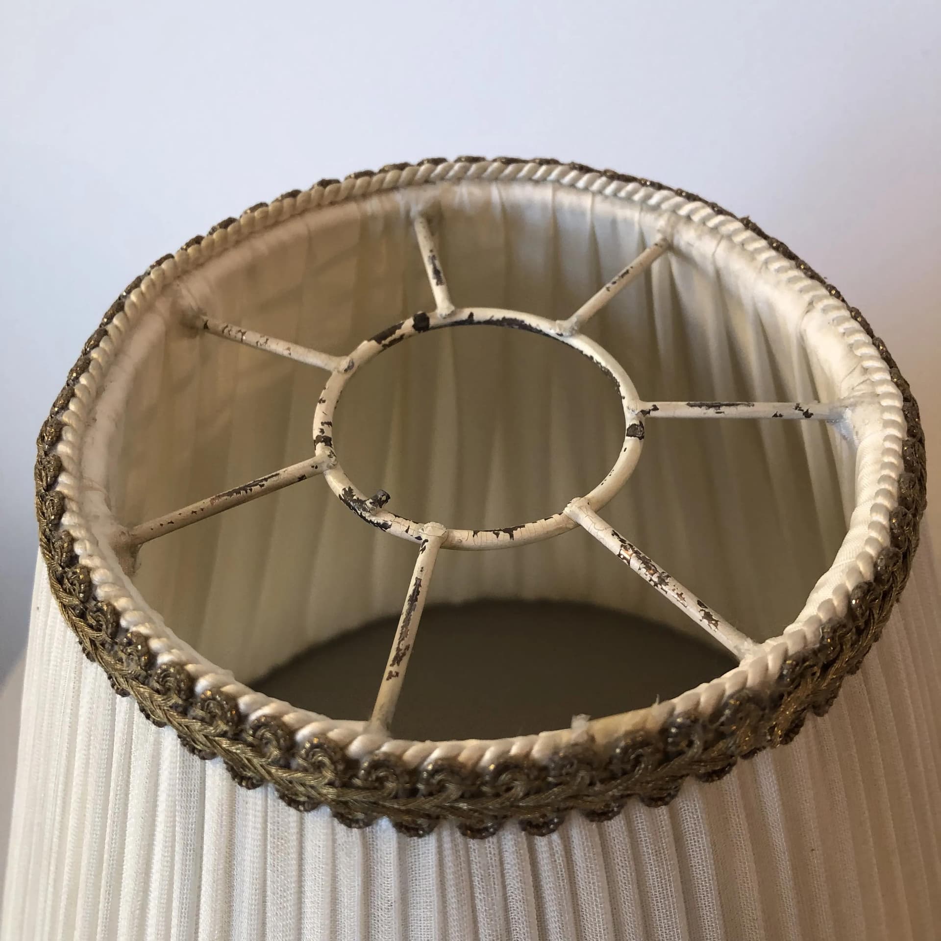 Lampa nocna, złoty, mosiądz, Francja, lata 60. - 17725