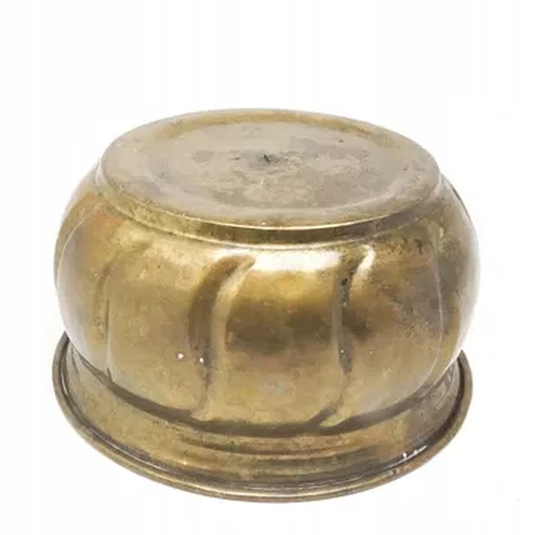 Art Deco planter cover, brass, Poland, 1970s. - 230988