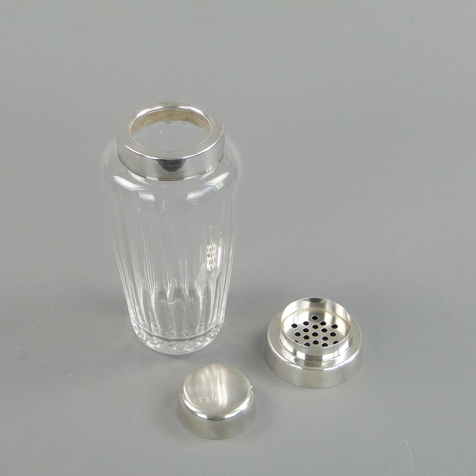 Cocktail shaker Art Deco, transparent crystal, WMF, Germany, 1930s - 17158