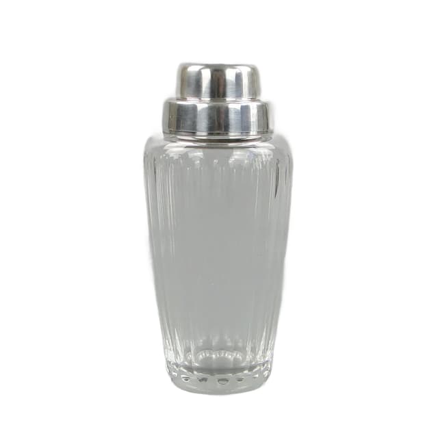 Cocktail shaker Art Deco, transparent crystal, WMF, Germany, 1930s - DIMENSION