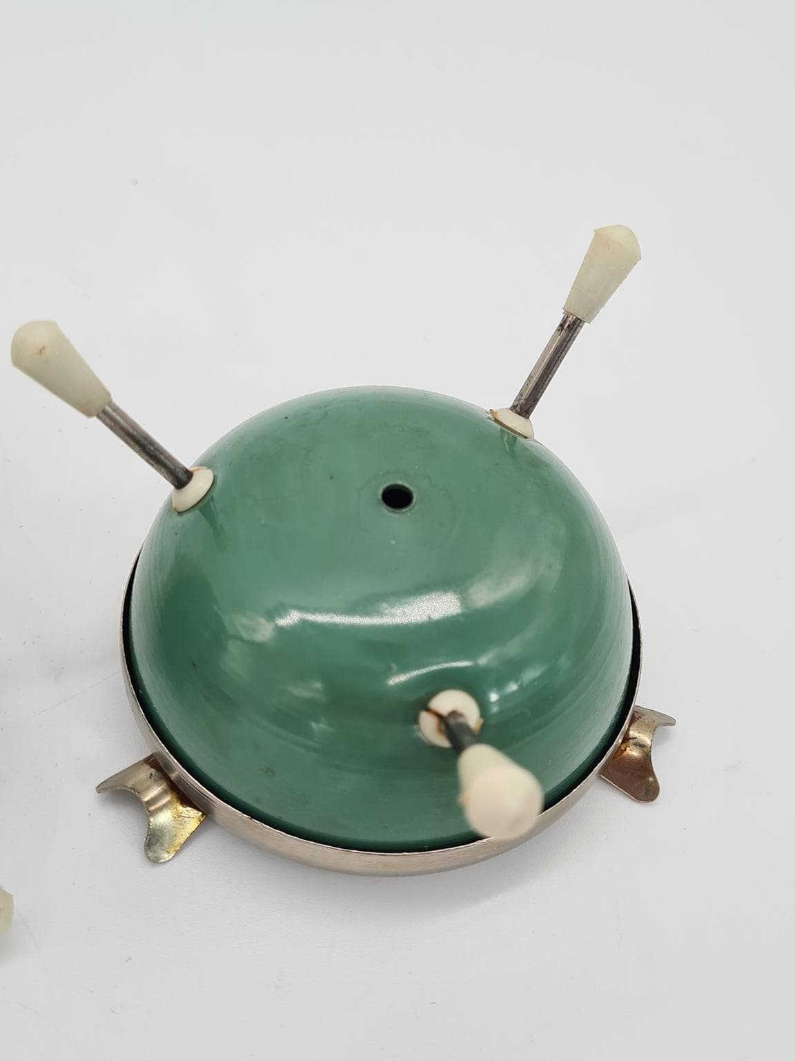 Trzyczęściowy zestaw dla palaczy, zielony, metal, tworzywo, Niemcy/Czechosłowacja, lata 50. - 231445