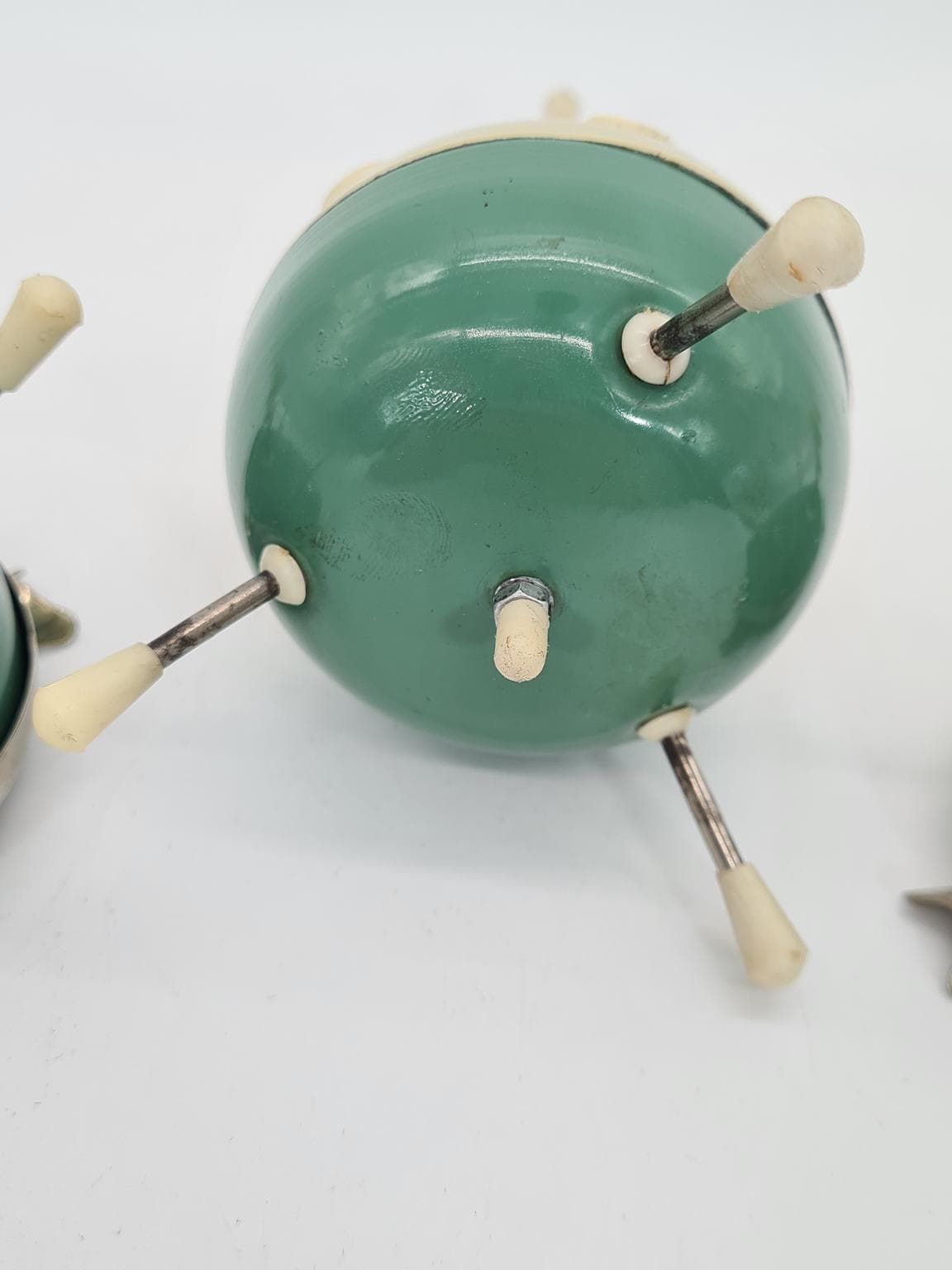 Trzyczęściowy zestaw dla palaczy, zielony, metal, tworzywo, Niemcy/Czechosłowacja, lata 50. - 231443