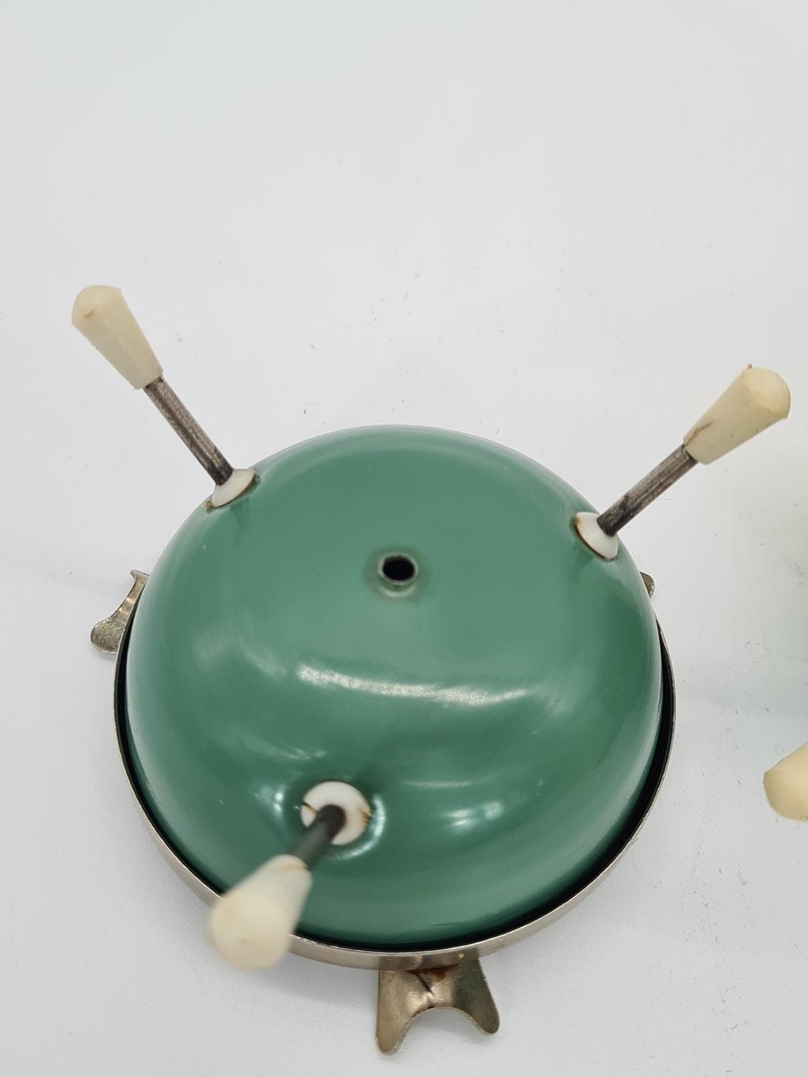 Trzyczęściowy zestaw dla palaczy, zielony, metal, tworzywo, Niemcy/Czechosłowacja, lata 50. - 231444